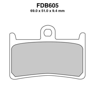 Ferodo Brake Pads FDB605EF for YAMAHA XP T-Max 500 08-11 and other model Mescola Organica Moto Ferodo
