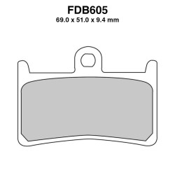 Ferodo Brake Pads FDB605P for YAMAHA XP T-Max 500 08-11 and other model Mescola Organica Moto Ferodo