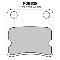 Pastiglie Ferodo FDB625EF per HONDA : XR Baja 50 94-94 ZX Dio 50 94-94 e altri modelli