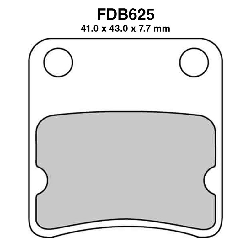 Pastiglie Ferodo FDB625EF per HONDA : XR Baja 50 94-94 ZX Dio 50 94-94 e altri modelli Mescola Organica Moto Ferodo