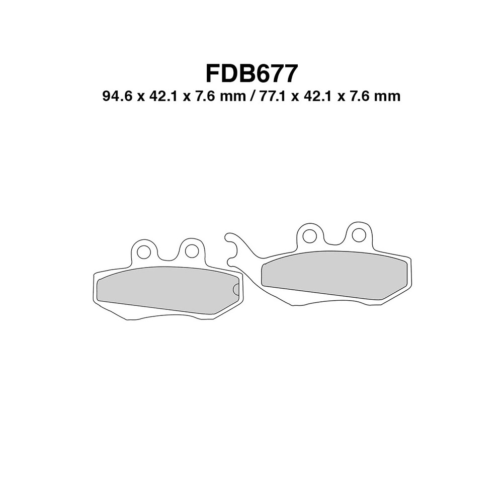 Pastiglie Ferodo FDB677EF - FDB677EF