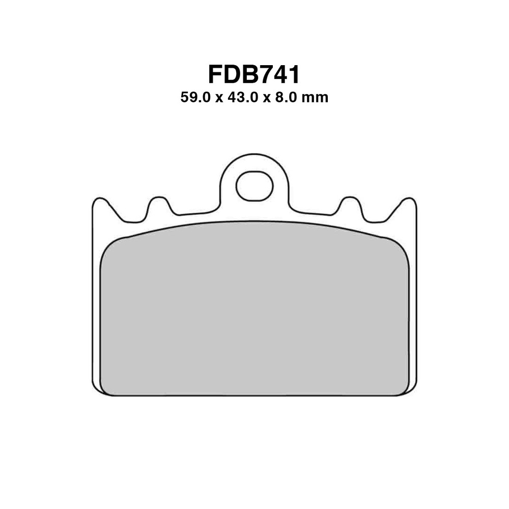 Pastiglie Ferodo FDB741P - FDB741P