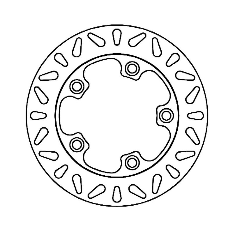 Brake Disc FMD0417R for SYM HD 125 03-06 and other model Scooter Discs Ferodo