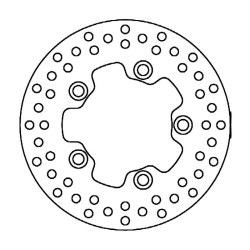 Brake Disc FMD0453R for KYMCO : 125 G-Dink 16 300 G-Dink 16 125 Like 916 200 Like 916 125 Like LX 12- 125 People One Dd 16 Scooter Discs Ferodo