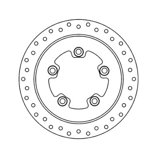 Brake Disc People S 4T 125-150 - Rear for KYMCO Agility R16+ 125/150 17-19 and other model Scooter Discs Ferodo