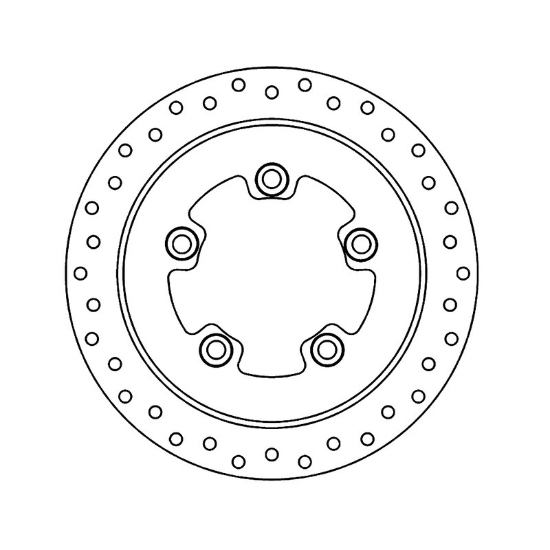 Brake Disc People S 4T 125-150 - Rear for KYMCO Agility R16+ 125/150 17-19 and other model Scooter Discs Ferodo