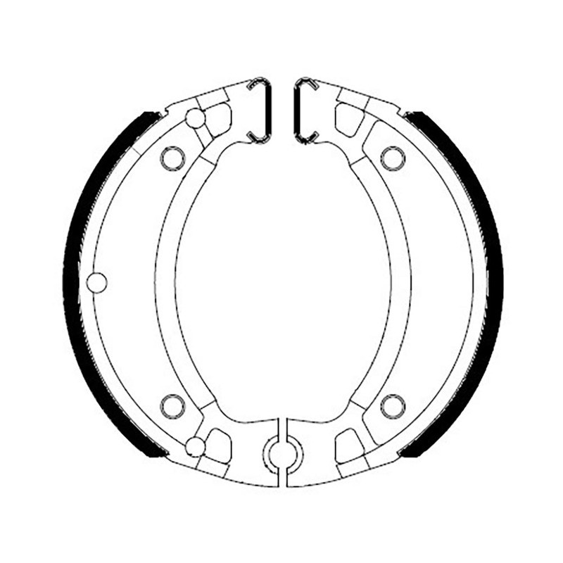 Ferodo Brake Shoes FSB731A for BENELLI QuattronoveX 50 08-12 and other model Brake Shoes Ferodo
