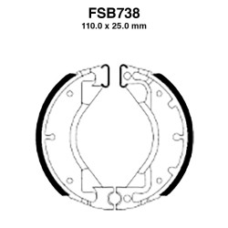 Ferodo Brake Shoes FSB738A for MBK Booster 50 00-94 and other model Brake Shoes Ferodo