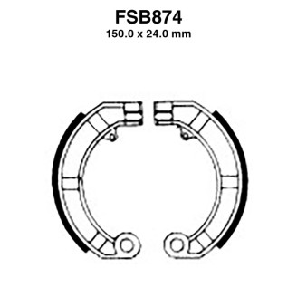 Ferodo Brake Shoes FSB874A for PIAGGIO Vespa PX Arcobaleno 125/150 83-90 and other model Brake Shoes Ferodo