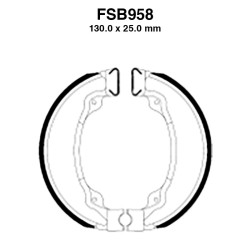 Ferodo Brake Shoes FSB958A for KYMCO Agility R12 125 2T 09-13 and other model Brake Shoes Ferodo