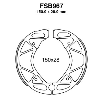 Ferodo Brake Shoes FSB967 for MBK X-Over 125 10 and other model Brake Shoes Ferodo