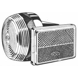 Freccia Dx Cromata Catadiottrolaterale Ant.Arancio per MOTO GUZZI varie nd