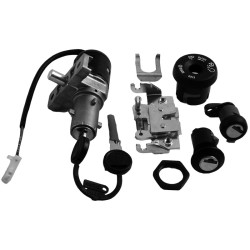 Kit 3PZ Bloccasterzo,Bauletto,Tappo Serb. Honda Sh 125/150 per HONDA SH 125/150 01-04 Schlösser Zadi