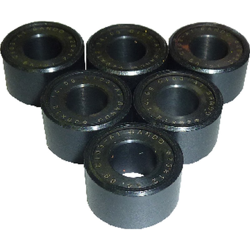 Kit 6 Rulli 20X12 14gMAJESTY 125/150, Maxster 150 per YAMAHA Teo\'s 1 25 e altri modelli Rodillos Bando