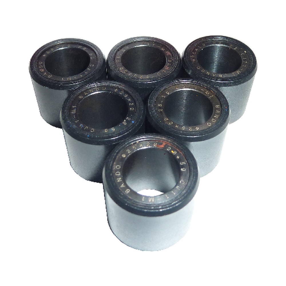 Kit 6 Rulli 25X22 28,5gBEVERLY 500 02-04, X9 Evo -