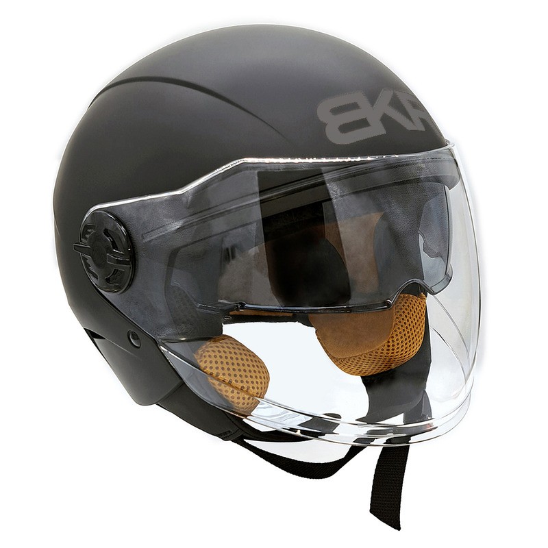 Helmet Jet Bkr Three Matt Blks Jet Helmets BKR