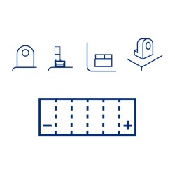 Marelli Battery MOB10LBP-Fa for PIAGGIO X8 125 05-08 and other model Lead-Acid Batteries MAGNETI MARELLI