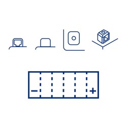 Batteria Marelli MOTX7L-Faprecaricata Sigillata per KAWASAKI ZZR 250 96-03 e altri modelli