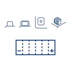 Batteria Marelli MOB5LB-Bscon Acido per CAGIVA Supercity 50 91-94 e altri modelli Otras baterías MAGNETI MARELLI