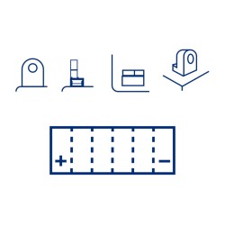 Batteria Marelli MOTX9A-Bscon Acido per ITALJET Jupiter 125 01-03 e altri modelli