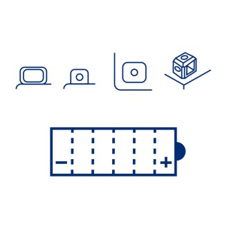Batteria Yuasa YB7L-B2 per MBK YP Skyliner 125/150 98-03 e altri modelli Batterie al Piombo YUASA