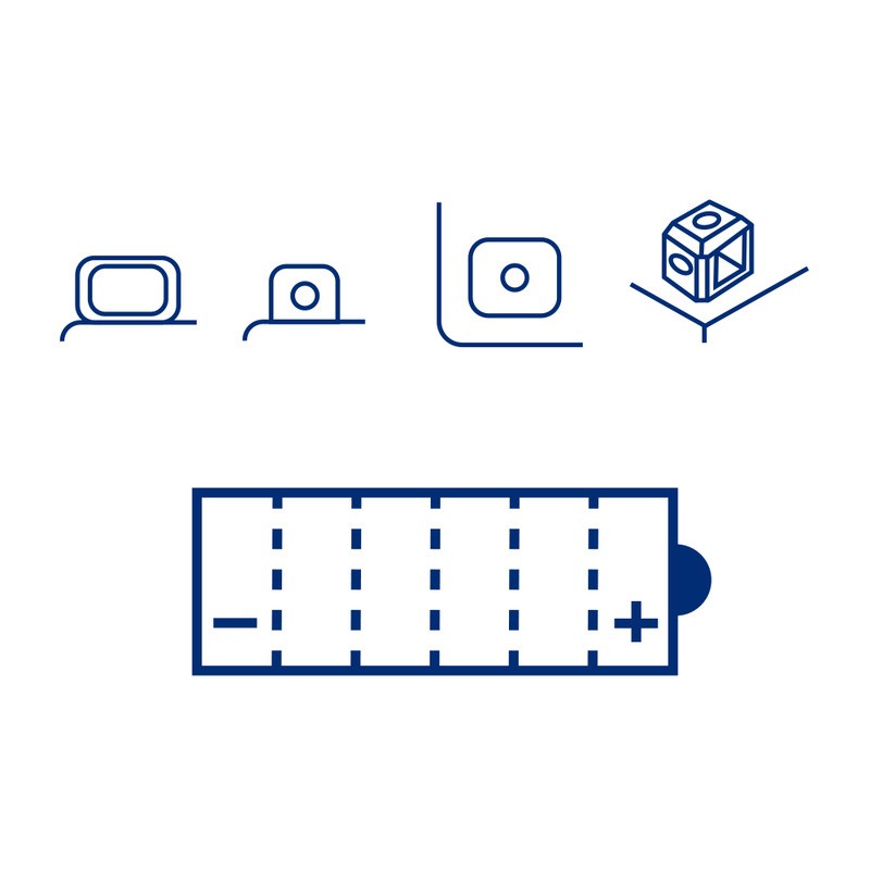 Batteria Marelli MOB7L-B2-Smcon Acido per MBK YP Skyliner 125/150 98-03 e altri modelli Batterie al Piombo MAGNETI MARELLI