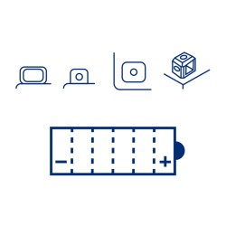 Batteria Marelli MOB7L-B2-Smcon Acido per MBK YP Skyliner 125/150 98-03 e altri modelli Batterie al Piombo MAGNETI MARELLI