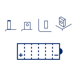 Batteria Okyami OB9-Bcon Acido per APRILIA Scarabeo 100 4T 07-16 e altri modelli Batterie al Piombo OKYAMI