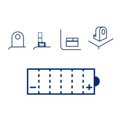 Batteria Marelli MOB10L-B-Smcon Acido per PIAGGIO X8 125 05-08 e altri modelli