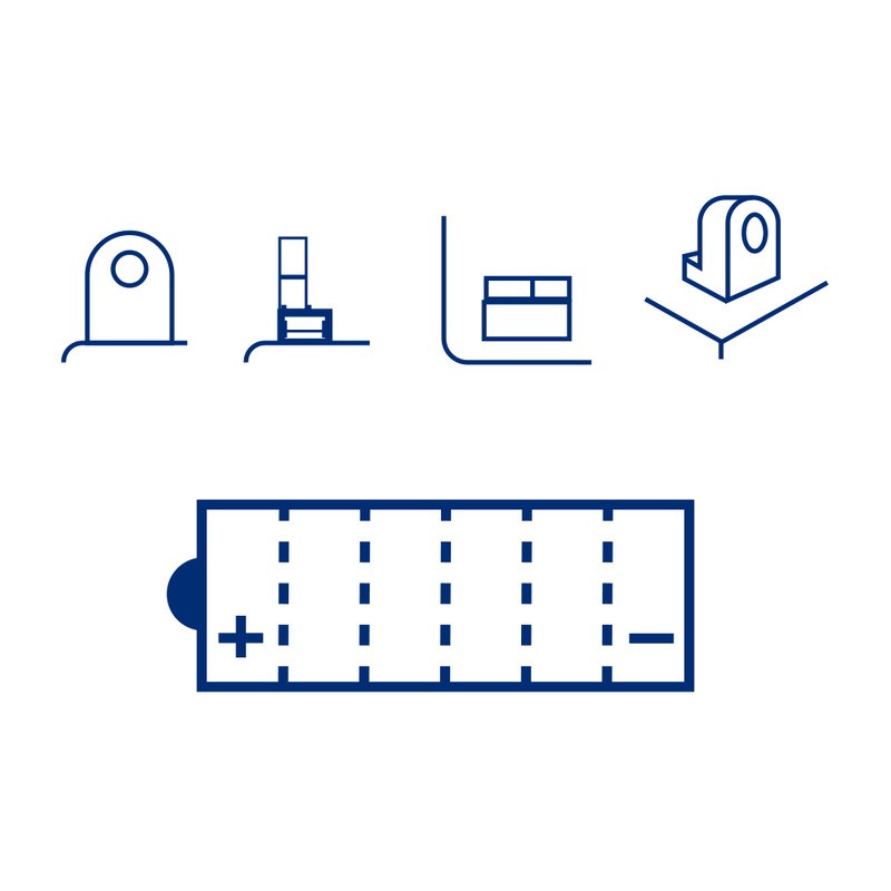 Marelli BATTERYMOB12AA-Sm for KAWASAKI EN Vulcan A 500 90-96 and other model Lead-Acid Batteries MAGNETI MARELLI