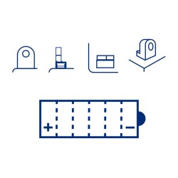 Batteria Marelli MOB12A-B-Smcon Acido per HONDA CB S nd e altri modelli