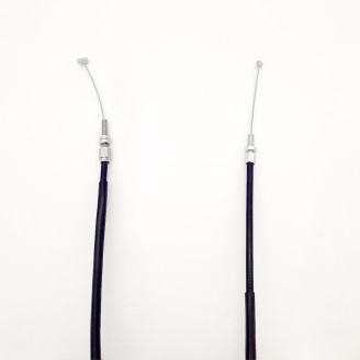 Kabel und Verkabelung | Züge und Übertragungen verbinden die Bedienelemente am Lenker mit Motor und Instrumenten: Sie öffnen und schließen das Gas, betätigen den Starter, treiben den Tacho an und bei manchen Dreirädern den Rückwärtsgang. Mit der Zeit dehnen sie sich oder blockieren, was das Fahren ungenau und unsicher macht.Hier finden Sie Gaszüge, Tachowellen, Starterzüge und Kabeldurchführungen der Marken RMS, Rms Classic, Domino, Magneti Marelli, OKYAMI, Magura, Evok und ECIE. Die passende Wahl erfolgt nach Modell und Hubraum, durch Vergleich von Länge und Anschlüssen mit dem Original oder anhand der Teilenummer des verbauten Zugs.