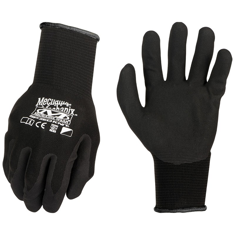 Knit Nitrile Black S/M Gloves Mechanix