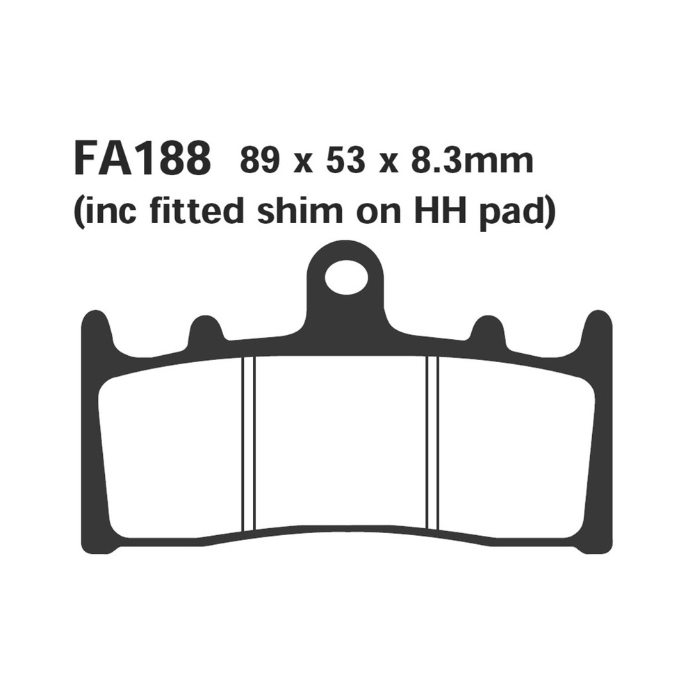 Brake Pads Suzuki Gsx-R 100001- Front Brake Pads EBC