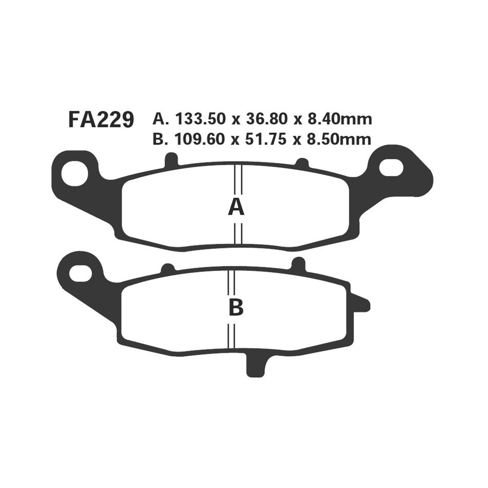 Brake Pads Suzuki Sv 650 Frontlh Brake Pads EBC