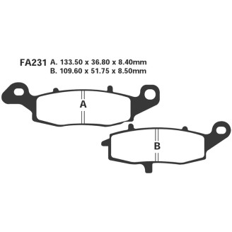 Pastiglie Suzuki Sv 650 Ant.Dx - FA231