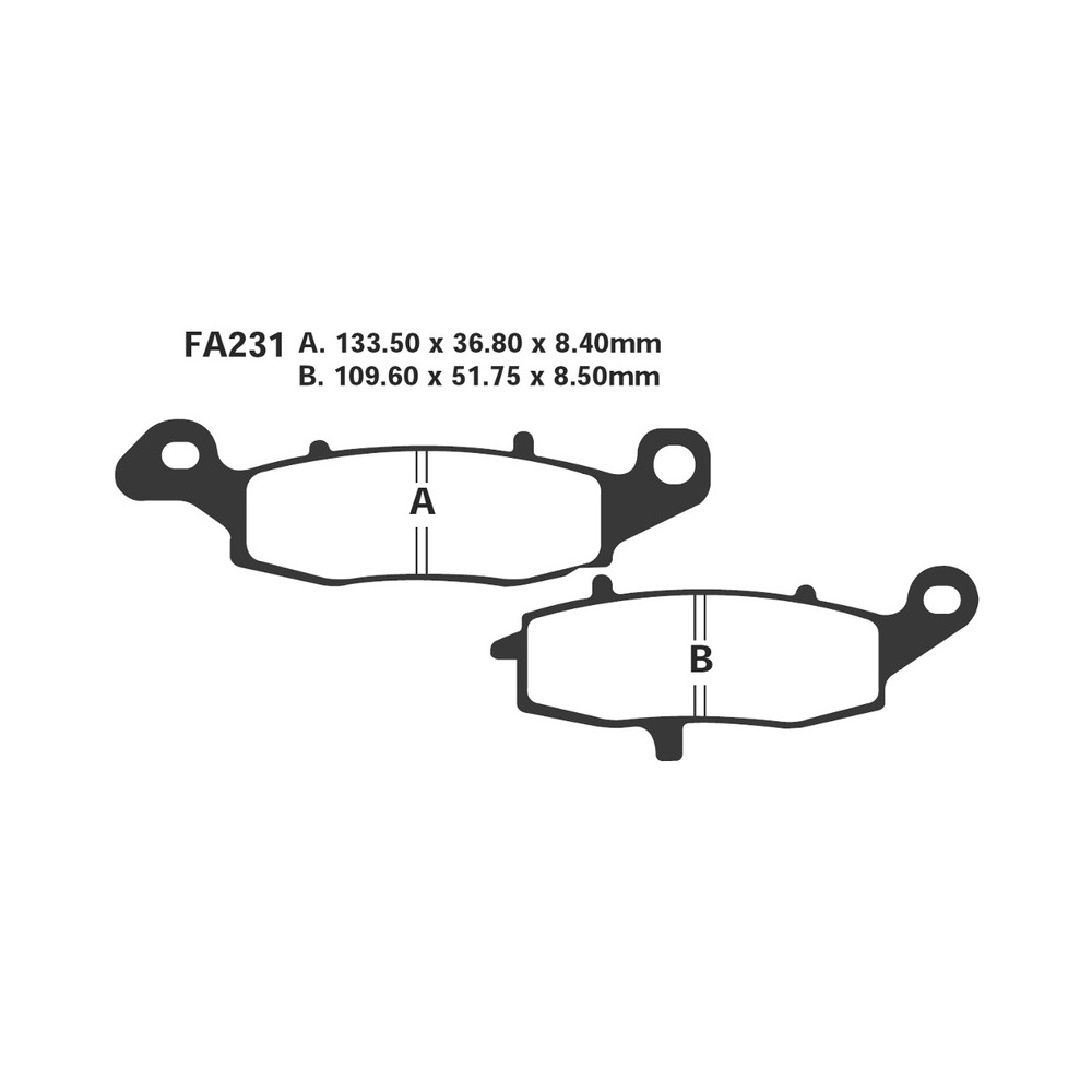 Pastiglie Suzuki Sv 650 Ant.Dx - FA231