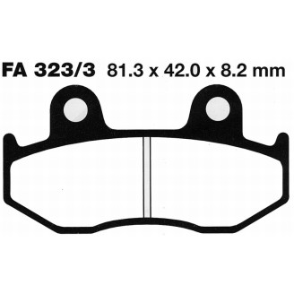 Brake Pads Suz.Burgman 250/400REAR for SUZUKI AN 250/400 Burgman 98-00 Post. nd Brake Pads EBC