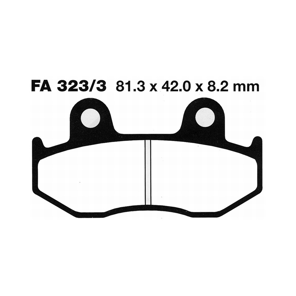 Pastiglie Suz.Burgman 250/400POST. per SUZUKI AN 250/400 Burgman 98-00 Post. nd Bremsbeläge EBC