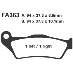 Pastiglie Bmw 1150/850 Post. - FA363