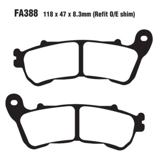 Pastiglie Honda Hornet 600 07-Ant.Abs-Xl V Transalp 700 08- - FA388