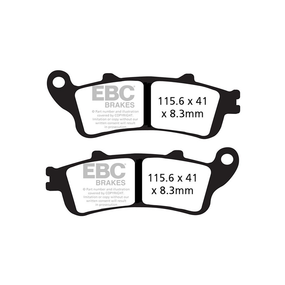 Pastiglie V Honda Vfr 800 Fiant. per HONDA VFR 800 98- e altri modelli Bremsbeläge EBC