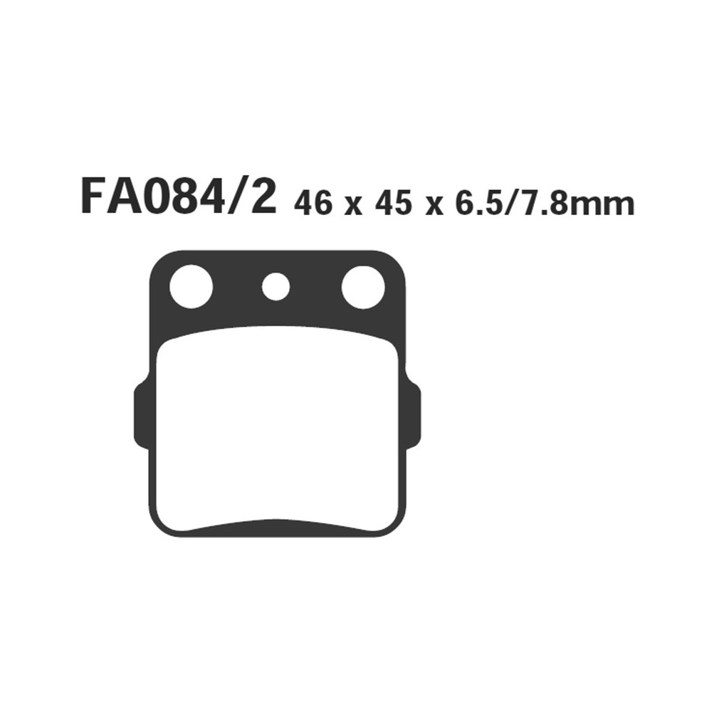 Pastiglie R Honda ACT200X 83- per HONDA ACT 200 X 83- Pastiglie Freno EBC