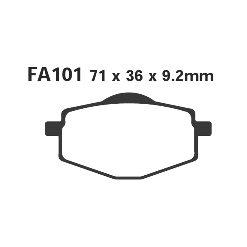 Pastiglie R Yamaha Xt Z TENERE600 88-98 Plaquettes de frein EBC