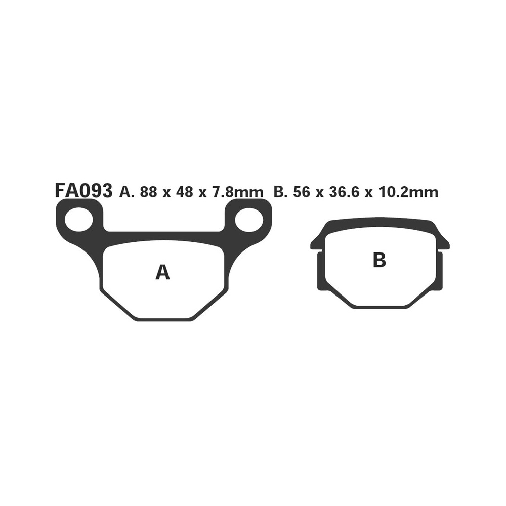 Pastiglie Sfa Keeway-Derbi 250 - SFA093