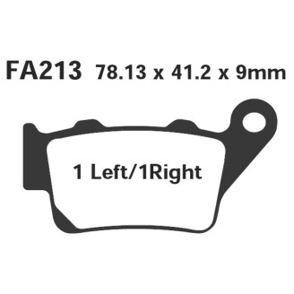 Brake Pads Sfa Bmw C1 Front for APRILIA Pegaso 650 97-04 and other model Mescola Organica Scooter EBC