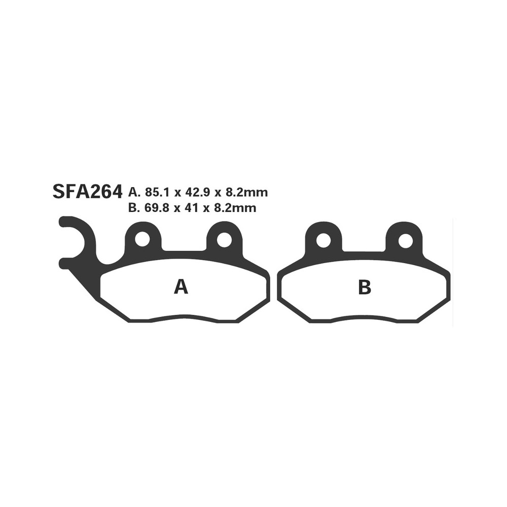 Brake Pads Sfa Sym Jet,SIMPLY50 HD125/200-Citycom 300 Front Brake Pads EBC