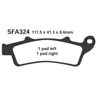 Brake Pads Sfa Aprilia Scarab.125/150/200/250 Rear for APRILIA Scarabeo 125/150/200 99-09 and other model Brake Pads EBC