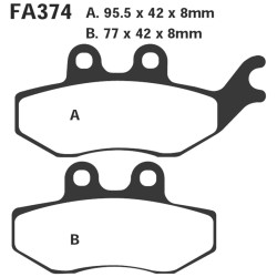 Brake Pads Sfa Italjet JUPITER250 - Rieju 50/125 Brake Pads EBC