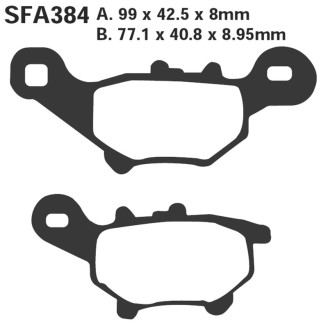 Brake Pads Sfa Yamaha Jog 5003 Brake Pads EBC